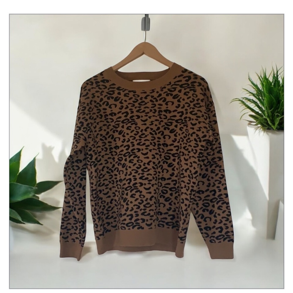 Philosophy Animal Print Sweater-EUC-Sz S-Oversized 🍂 - Picture 3 of 14